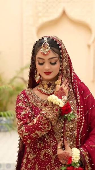 Real Barat bride makeover at MAHI Beauty Studio
